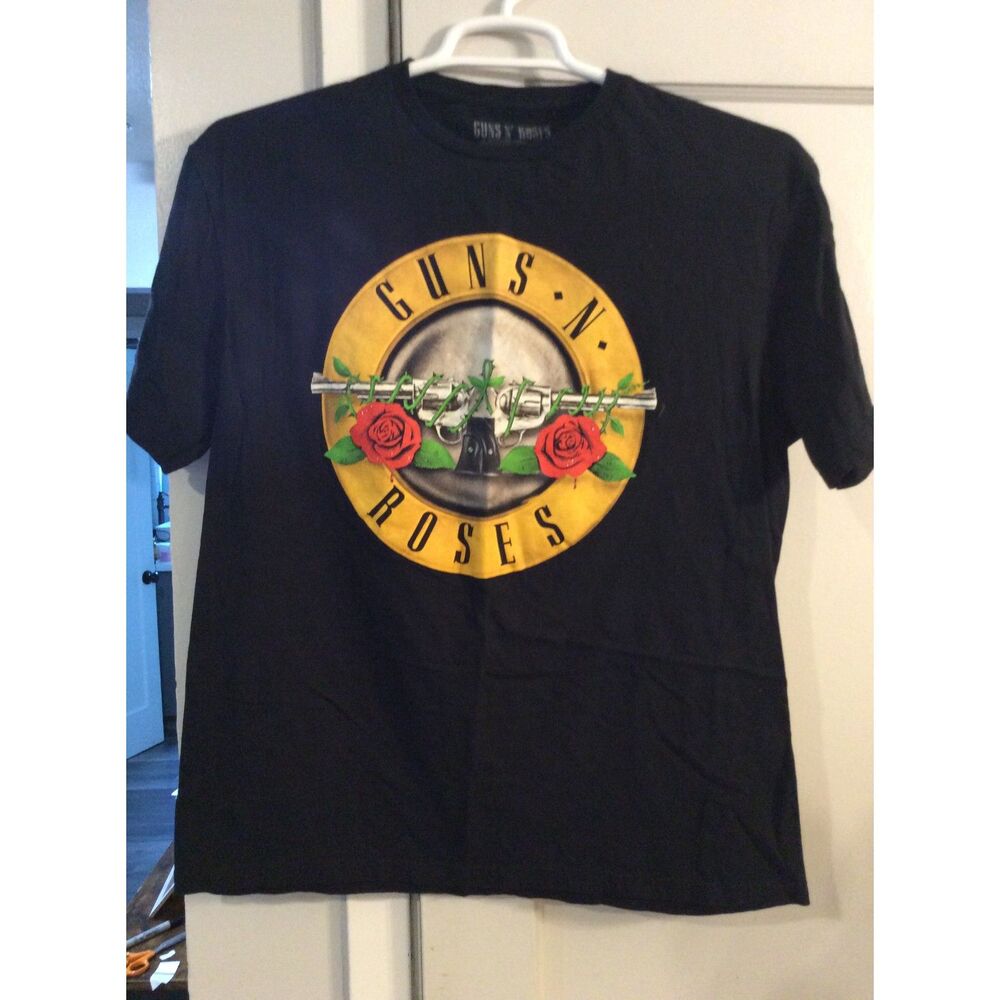 Guns N Roses Rock Tee Shirt Large L Unisex VNC Black Short Sleeve